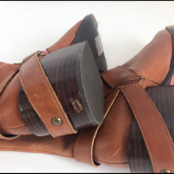 Design Lab Adelienne cognac tall riding boots - Picture 6 of 8